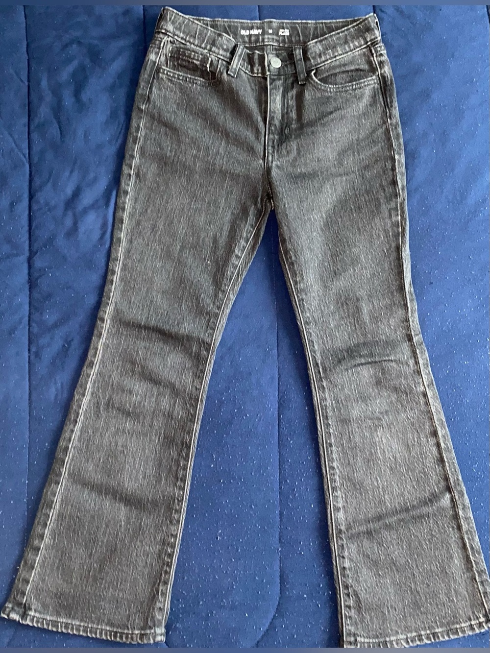 Girl’s Old Navy Black-Gray Flare Jeans